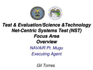Test &amp; Evaluation/Science &amp;Technology Net-Centric Systems Test (NST) Focus Area Overview