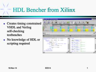 HDL Bencher from Xilinx