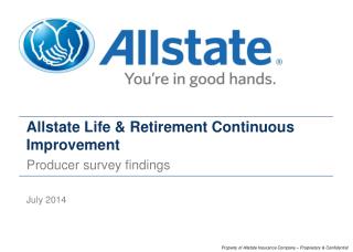 Allstate Life &amp; Retirement Continuous Improvement