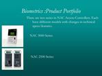 Biometrics :Product Portfolio