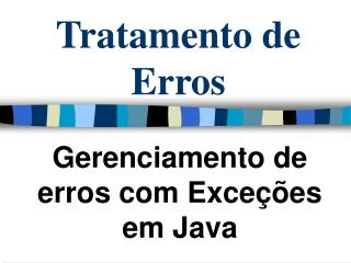 Tratamento de Erros