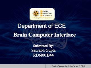 Department of ECE