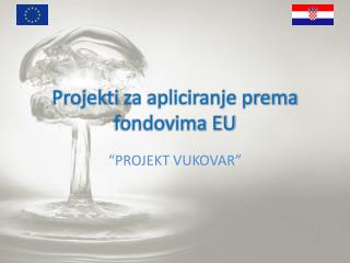 Projekti za apliciranje prema fondovima EU