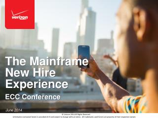 The Mainframe New Hire Experience ECC Conference