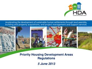 Priority Housing Development Areas Regulations 5 June 2013