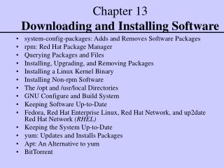 Chapter 13 Downloading and Installing Software