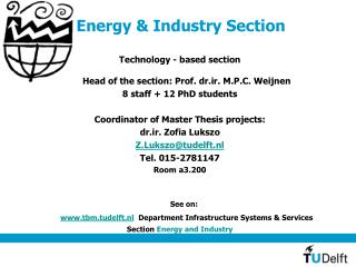 Energy &amp; Industry Section