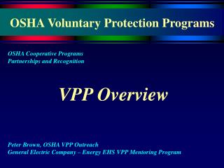 OSHA Voluntary Protection Programs