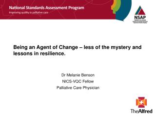 Being an Agent of Change – less of the mystery and lessons in resilience.