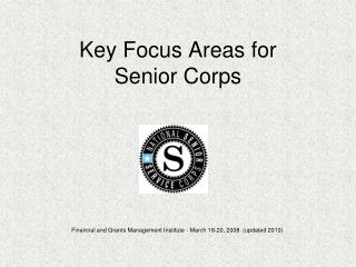 Key Focus Areas for Senior Corps