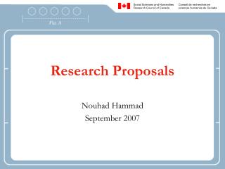 Research Proposals