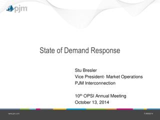 State of Demand Response