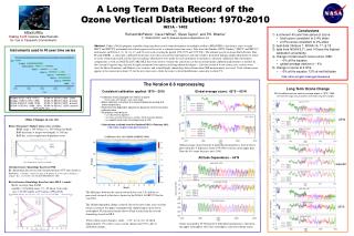 A Long Term Data Record of the Ozone Vertical Distribution: 1970-2010 IN21A – 1402 by