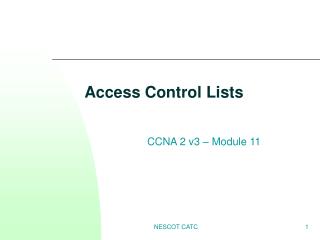 Access Control Lists