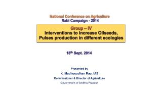 National Conference on Agriculture Rabi Campaign - 2014