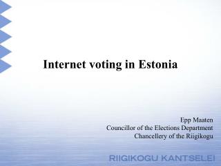 Internet voting in Estonia