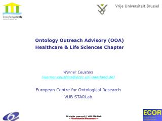 Ontology Outreach Advisory (OOA) Healthcare &amp; Life Sciences Chapter