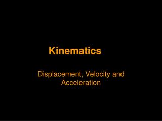 Kinematics