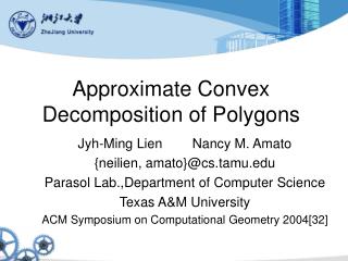 Approximate Convex Decomposition of Polygons