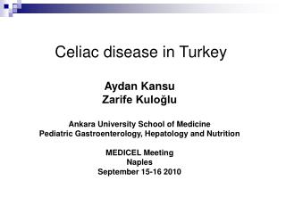 Celiac disease in Turkey
