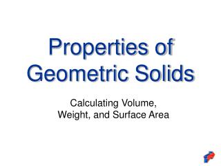 Properties of Geometric Solids