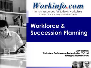 Workforce &amp; Succession Planning