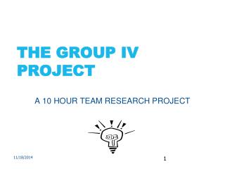 THE GROUP IV PROJECT