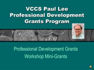 VCCS Paul Lee Professional Development Grants Program