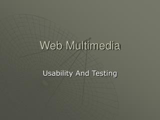 Web Multimedia