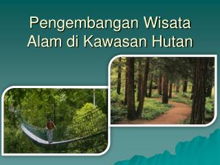 Pengembangan Wisata Alam di Kawasan Hutan