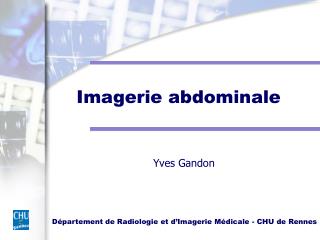 Imagerie abdominale