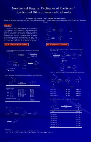 Nonclassical Bergman Cyclization of Enediynes ： Synthesis of Dibenzofurans and Carbazoles