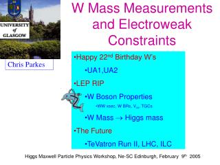 W Mass Measurements and Electroweak Constraints