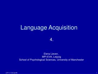 Language Acquisition