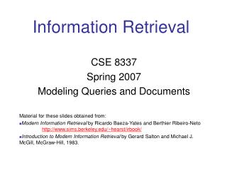 Information Retrieval