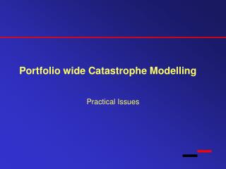Portfolio wide Catastrophe Modelling