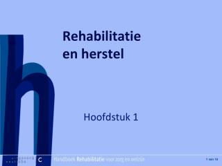 Rehabilitatie en herstel