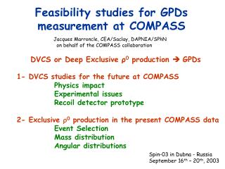 Feasibility studies for GPDs measurement at COMPASS