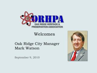 Oak Ridge City Manager Mark Watson