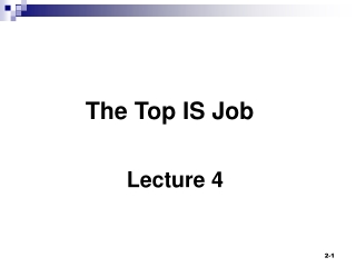 The Top IS Job
