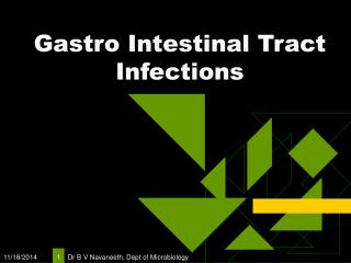 Gastro Intestinal Tract Infections