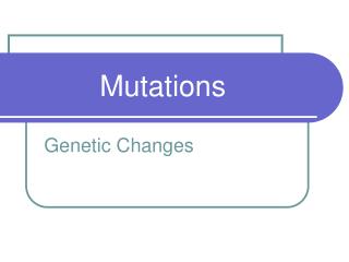 Mutations