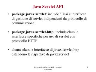 Java Servlet API
