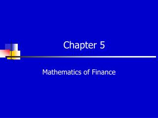 Chapter 5