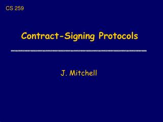 Contract-Signing Protocols