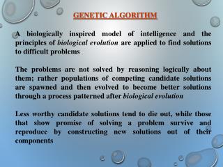 GENETIC ALGORITHM