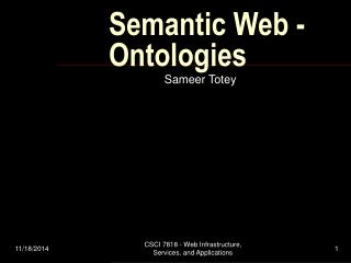Semantic Web - Ontologies