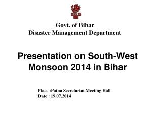 Govt. of Bihar Disaster Management Department