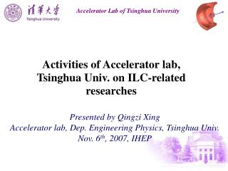 Activities of Accelerator lab, Tsinghua Univ. on ILC-related researches