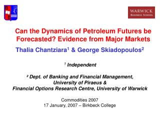Can the Dynamics of Petroleum Futures be Forecasted? Evidence from Major Markets